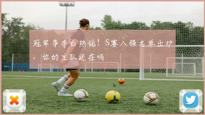 冠军争夺白热化!S赛八强名单出炉,你的主队还在吗